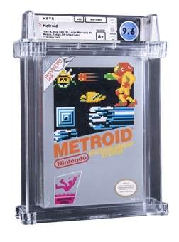 1987 NES Nintendo (USA) "Metroid" Sealed Video Game - WATA 9.6/A+